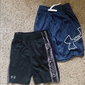 Under Armour Kids' Black and Navy Shorts Duo